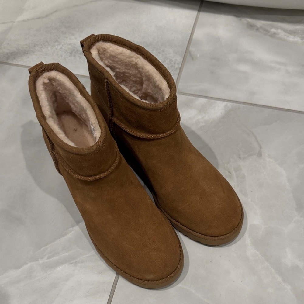 Cozy Brown Ugg Ankle Boots